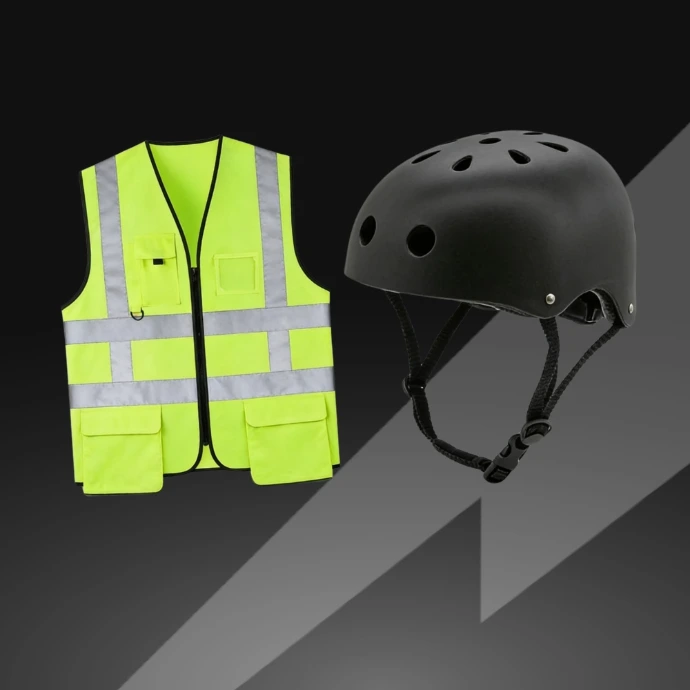 Kit seguridad Moviraider con casco y chaleco