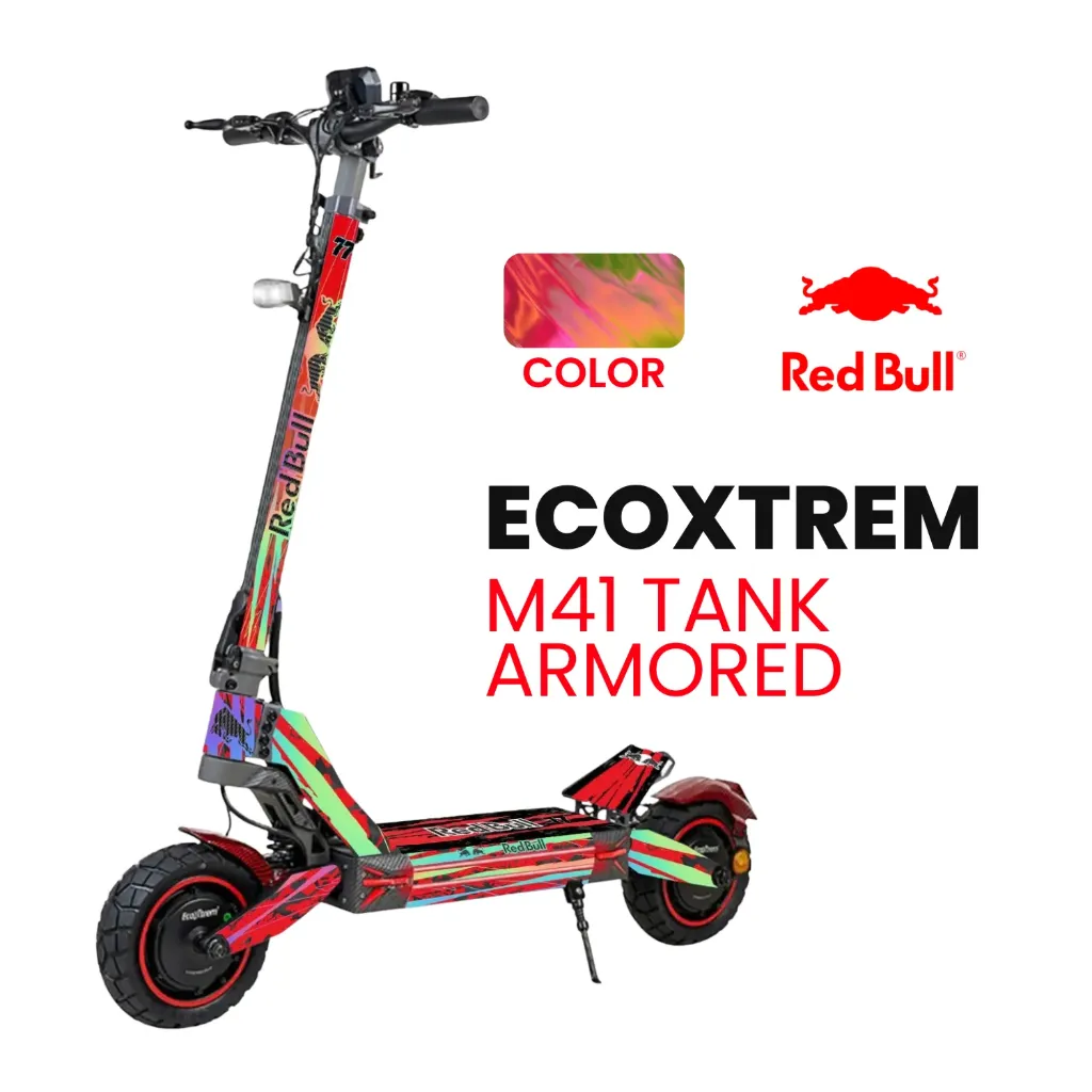 Vinilo Ecoxtrem M41 Tank / Armored ROJO Holografico REDBULL