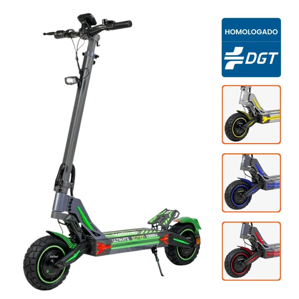 Patinete Eléctrico Ecoxtrem M41 Tank Dual Motor (Verde)