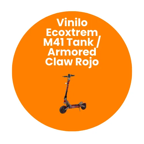 Vinilo Ecoxtrem M41 Tank / Armored Claw Rojo