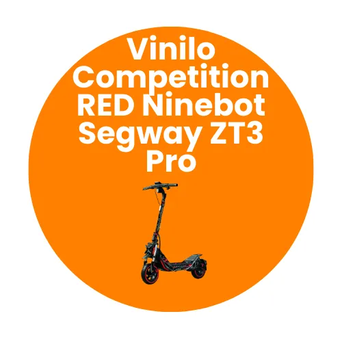 Vinilo Competition RED con base para Ninebot Segway ZT3 Pro