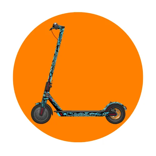 Vinilo completo + base antideslizante Xiaomi M365, 1S, PRO, PRO 2, MI3 KTM – Azul turquesa