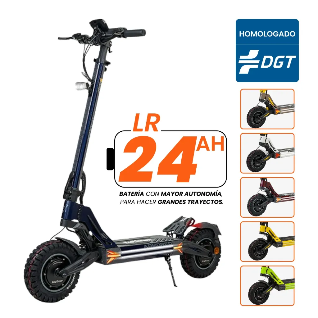 Patinete Eléctrico Ecoxtrem M41 Armored Dual LR 24AH (Azul)