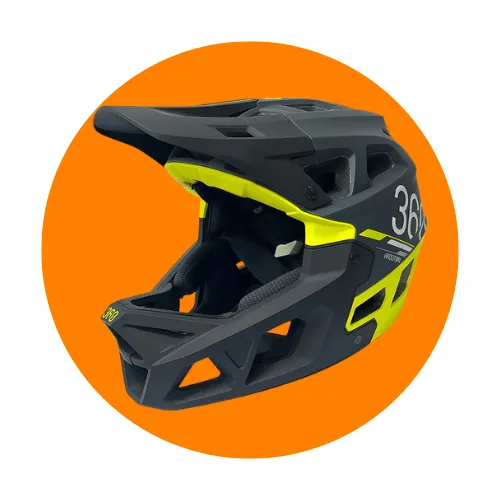 Casco Integral - Negro/Verde M