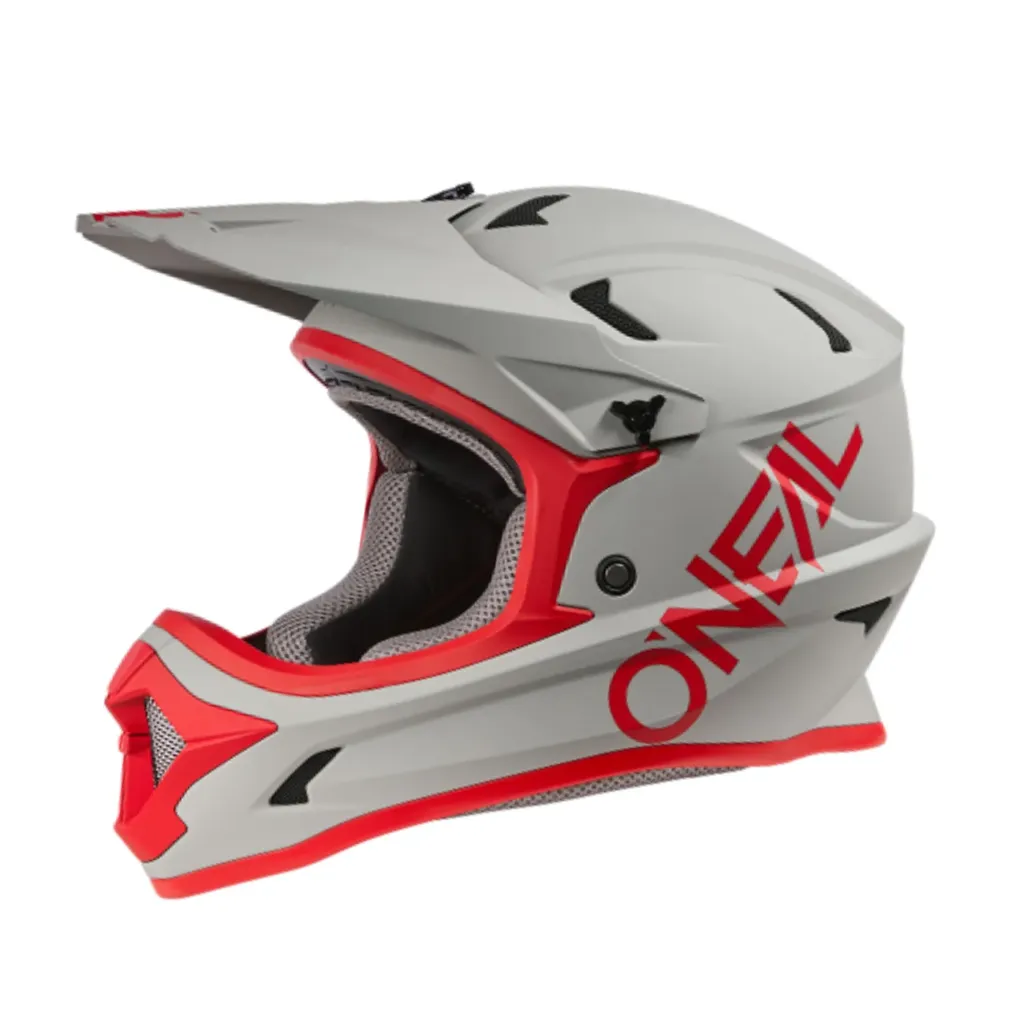 Casco Integral Oneal Sonus Solid Rojo y Gris (S)