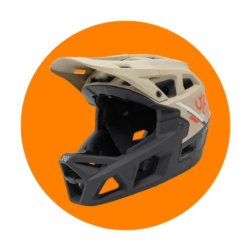 [B2B-CASC44] Casco Integral - Negro/Beige L