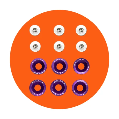 [B2B-ACCE110] Arandela con tornillos M6x16 - 10uds (Violeta)