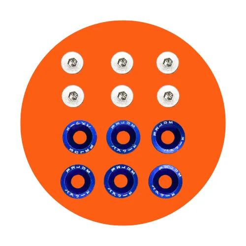 [B2B-ACCE111] Arandela con tornillos M6x16 - 10uds (Azul)