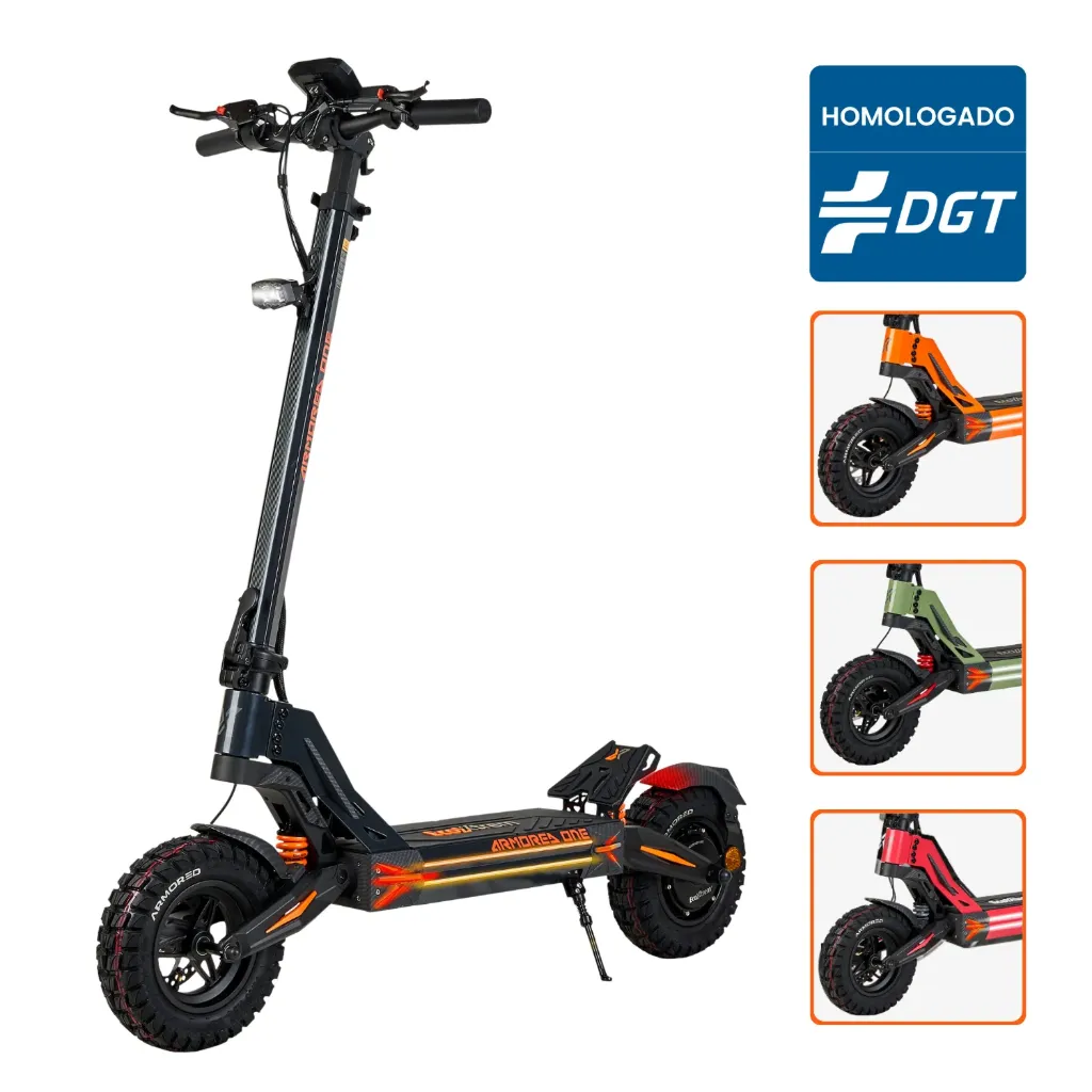 Patinete Eléctrico Ecoxtrem Armored ONE PRO (Negro)