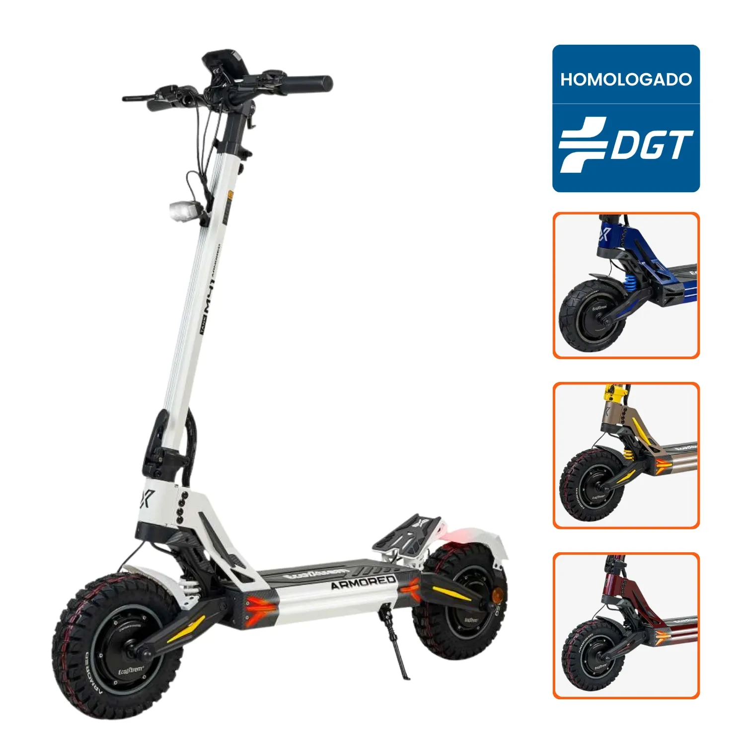 Patinete Eléctrico Ecoxtrem M41 Armored Dual 2026