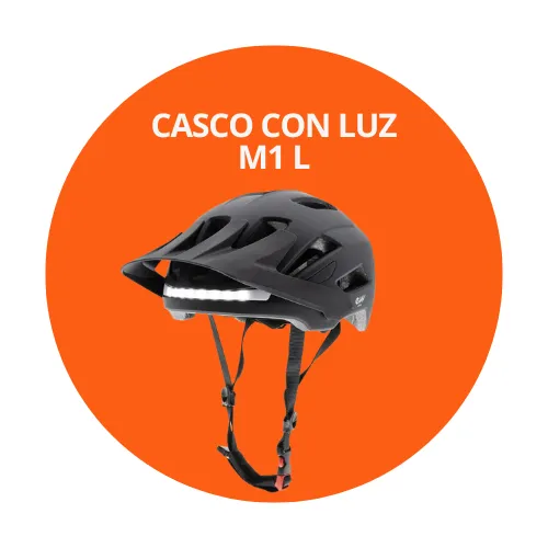 [B2B-CASC48] Casco con luz - Modelo 1 Negro L