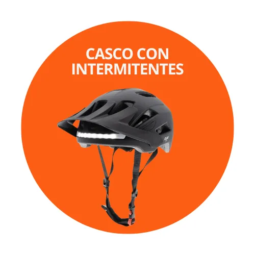[B2B-CASC49] Casco con luz y intermitentes