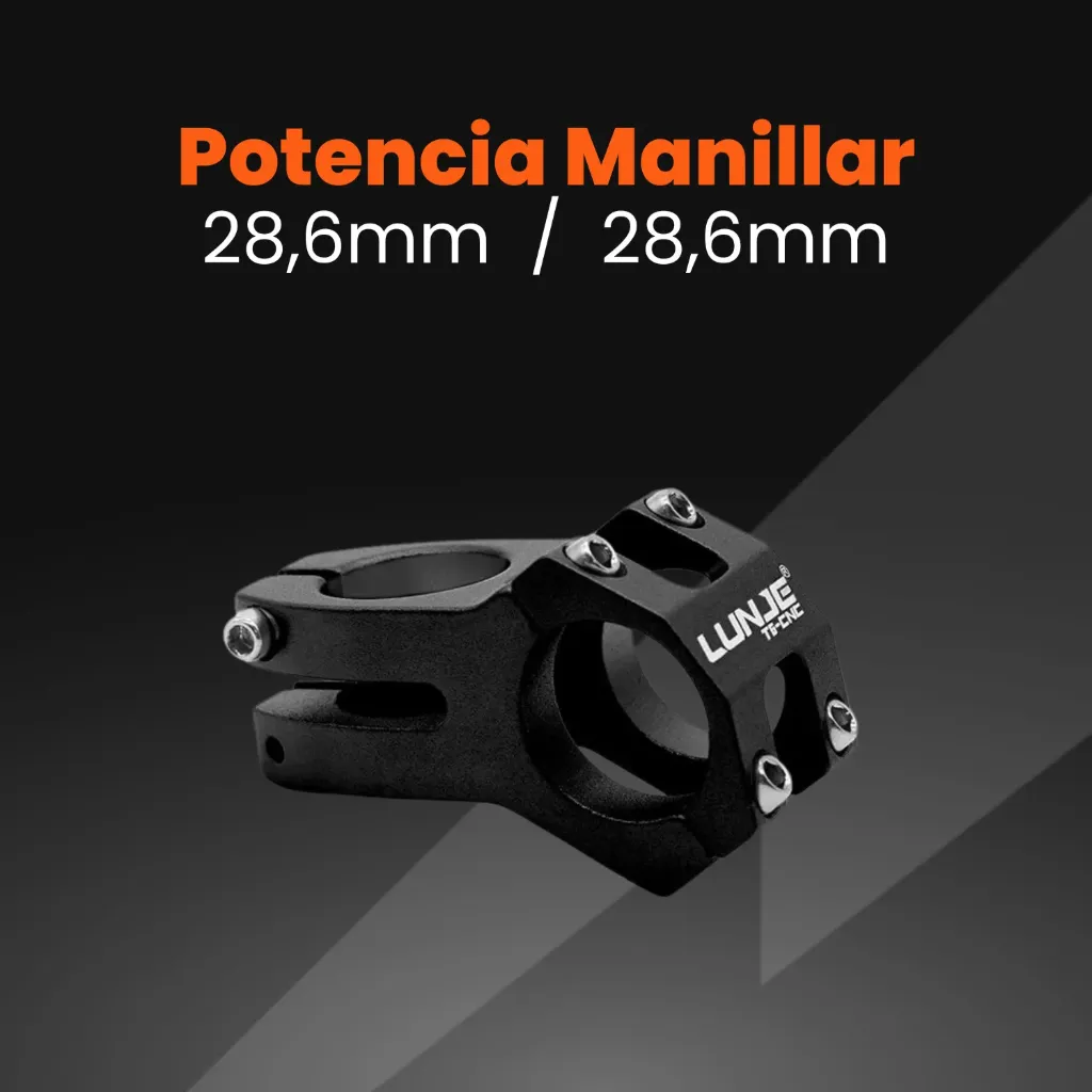 Potencia para Manillares V.1 (Negro)