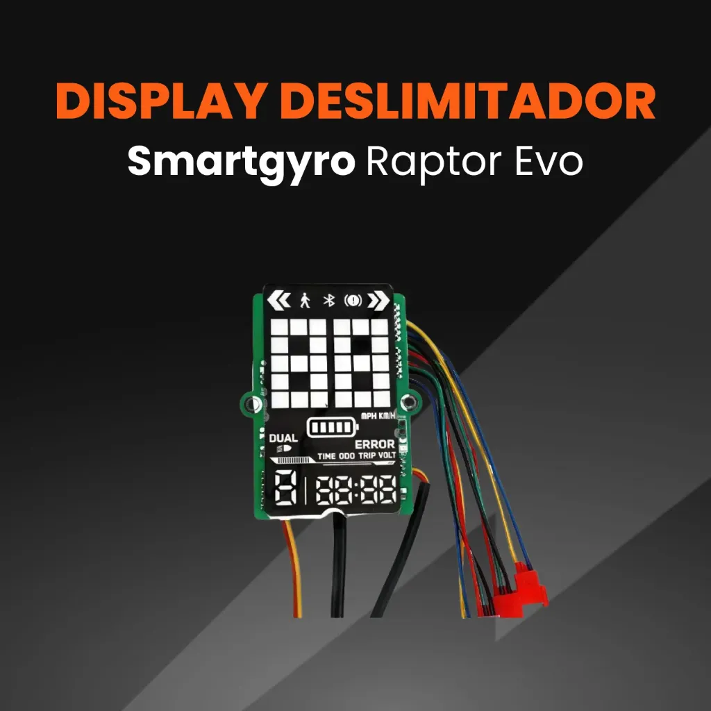 Display Deslimitador para Smartgyro Raptor EVO