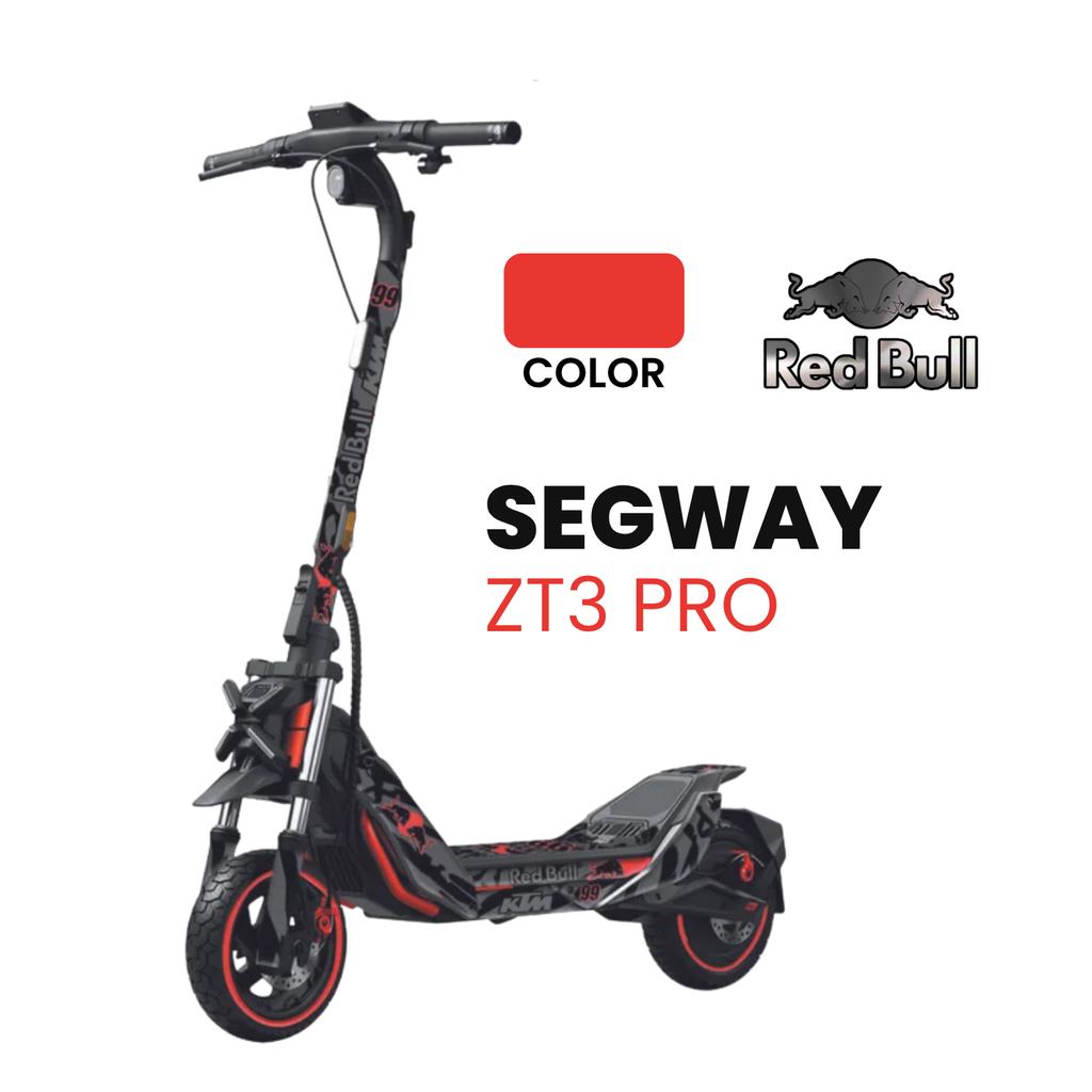 Vinilo Competition Red con base para Ninebot Segway ZT3 Pro