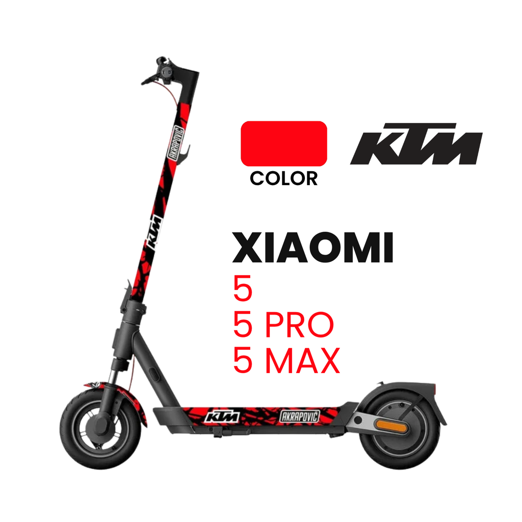 Vinilo KTM Red con base antideslizante para Xiaomi 5/5 Pro/5 Max