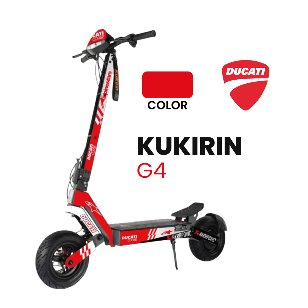Vinilo Kukirin G4 Ducati Corse Red